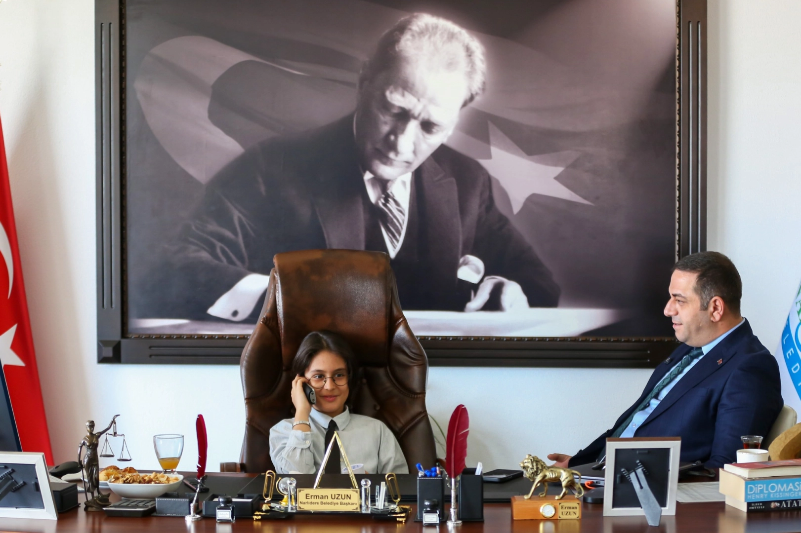 İzmir Narlıdere’de, Başkan Erman Uzun koltuğu Boran’a devretti