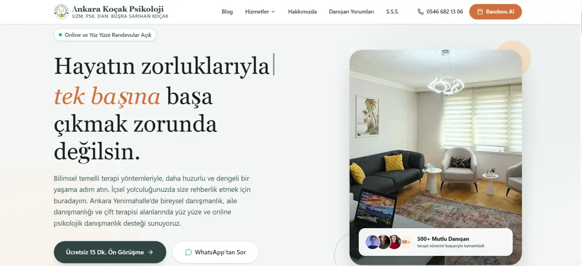 Yenimahalle Psikolog Tavsiyesi