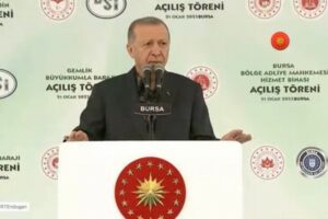 Cumhurbaşkanı Recep Tayyip Erdoğan, Bursa Gökdere Meydanı’nda toplu açılış töreninde