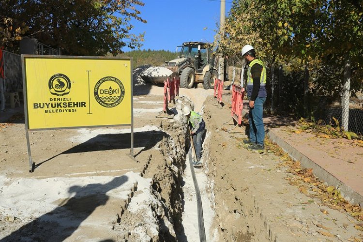 Denizli Büyükşehir Belediyesi DESKİ, Acıpayam ilçesinin Yeşilyuva Mahallesi’nde alt yapı