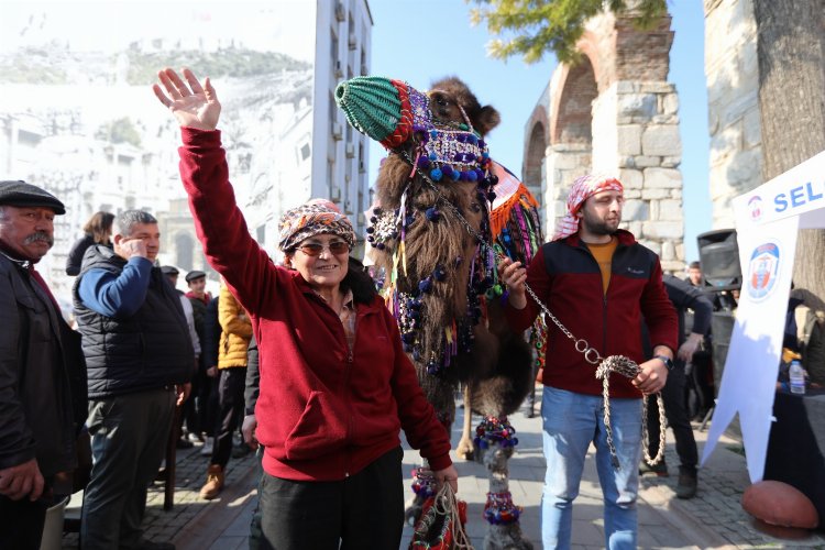 41. Uluslararası Efes Selçuk Deve Güreşleri Festivali İstasyon Meydanı’nda düzenlenen