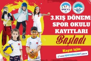 Kayseri Büyükşehir Belediyespor 12 spor tesisinde birbirinden farklı 14 branşta