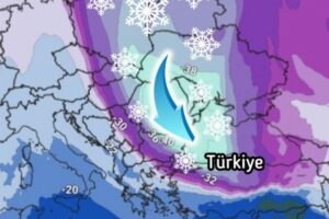 Gelen son meteorolojik bilgilere göre kutuplardan soğuk hava dalgası Türkiye’de