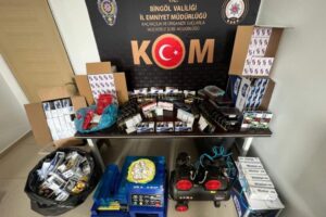 Bingöl’de İl Emniyet Müdürlüğü Kaçakçılık ve Organize Suçlarla Mücadele Şube