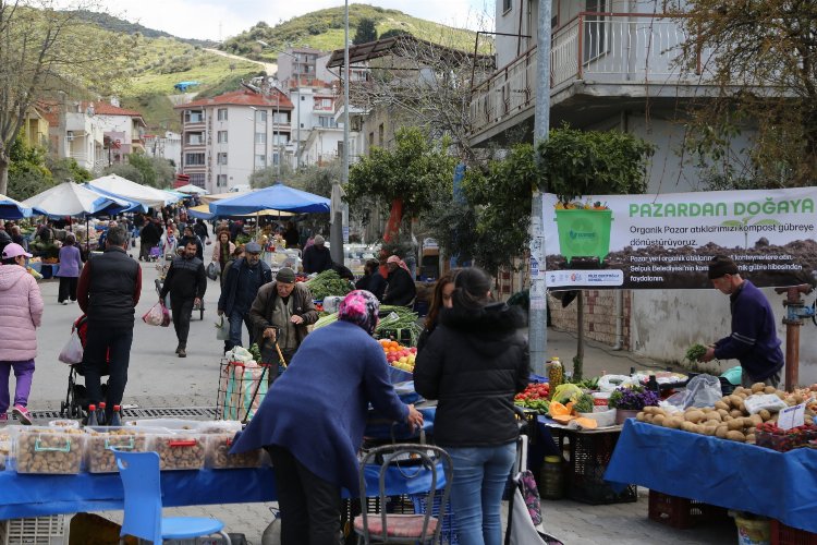 Efes Selçuk Belediyesi “Pazardan Doğaya” Projesi ile pazardan çıkan yeşil