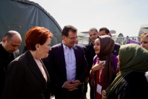 İYİ Parti Genel Başkanı Meral Akşener ve İBB Başkanı Ekrem