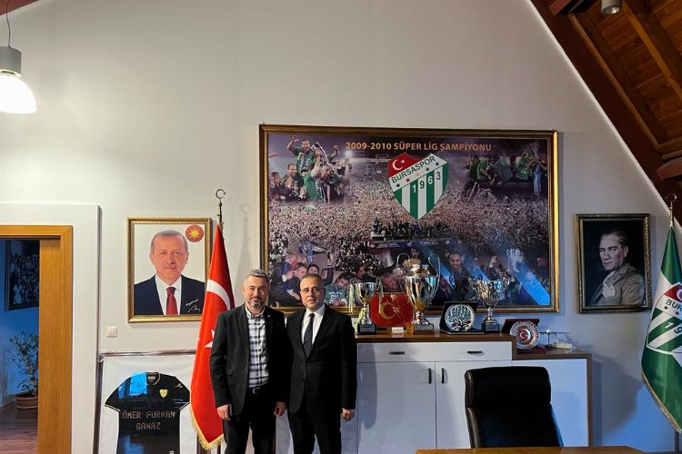 AK Parti Bursa milletvekili aday adayı Recep Güleçyüz, Bursaspor Başkanı