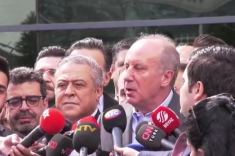 Memleket Partisi Genel Başkanı Muharrem İnce, cumhurbaşkanı adaylığı başvurusunu yapmak