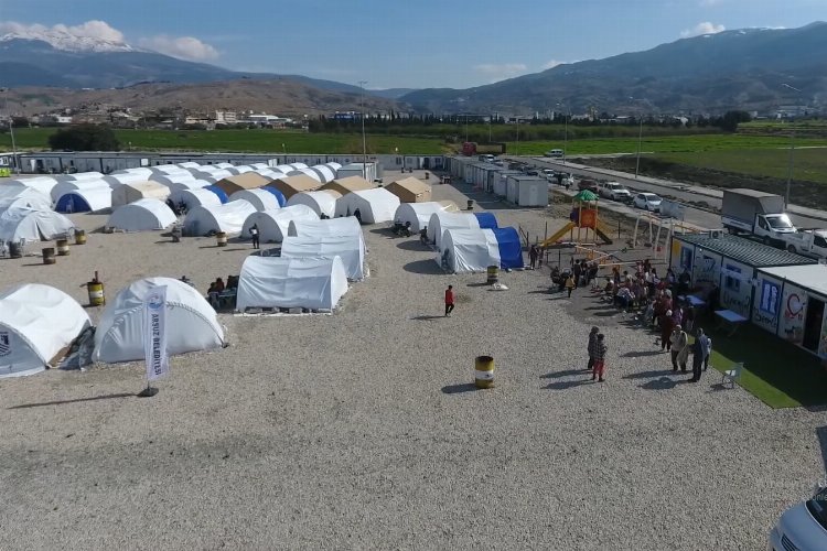 Bodrum Belediyesi, Hatay Arsuz Dostluk Kenti’nde deprem mağduru vatandaşların barınma