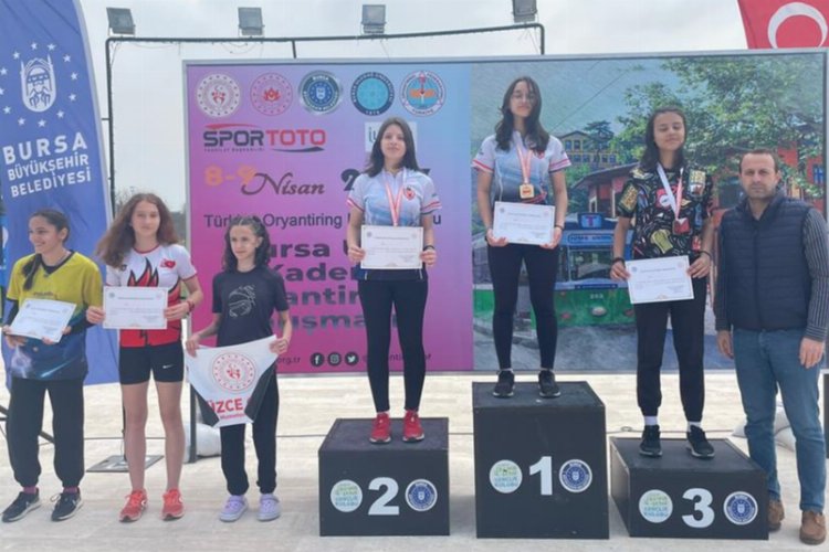 İnegöl Belediyespor Oryantiring Takımı, U14 Ligi Kulüpler Bölge Şampiyonasından 4