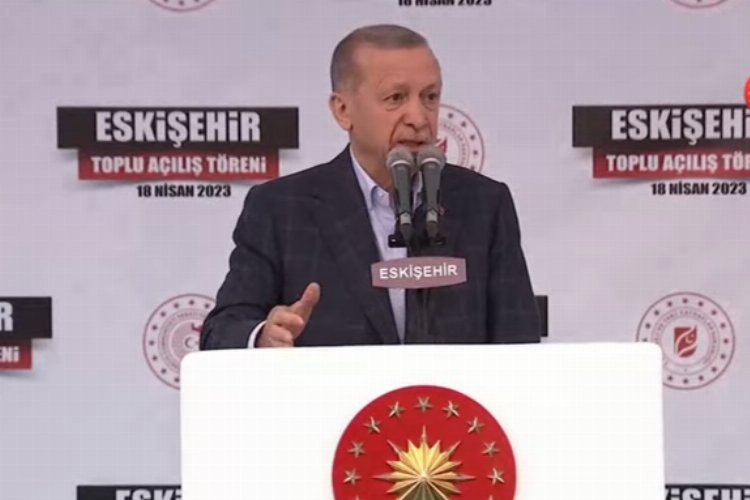 Cumhurbaşkanı Erdoğan, Eskişehir’de tamamlanan projelerin toplu açılış törenini gerçekleştirdi. Erdoğan,