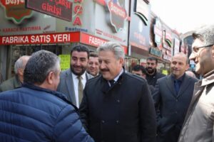 Kayseri Melikgazi Belediye Başkanı Dr. Mustafa Palancıoğlu, Cumhuriyet Mahallesi pastırmacılar