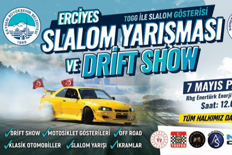 Kayseri Büyükşehir Belediyesi, Melikgazi Belediyesi iş birliğinde Erciyes Slalom Yarışması