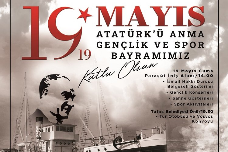 Kayseri’nin Talas Belediyesi, 19 Mayıs Atatürk’ü Anma Gençlik ve Spor