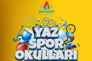 Nevşehir Belediyesi tarafından çocuk ve gençlerin yaz aylarında sporla içi