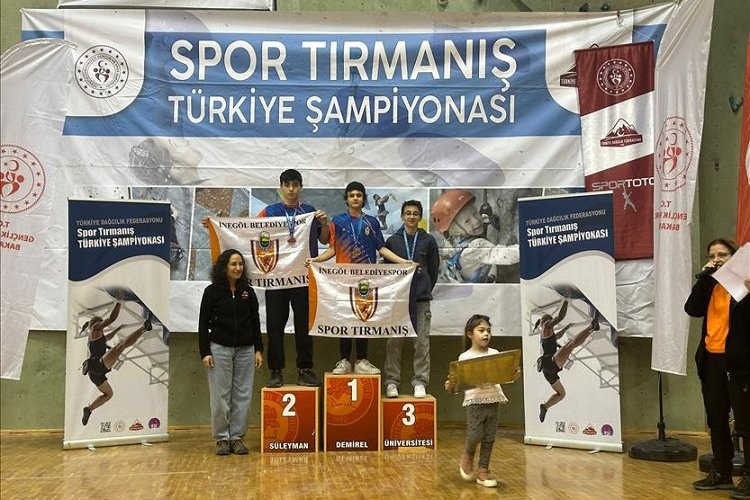 İnegöl Belediye Spor Kulübü spor tırmanış branşı sporcuları, TDF 2024