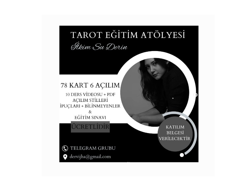 İlkim Su Derin, tarot falı ve spiritüel rehberlik alanında uzmanlaşmış