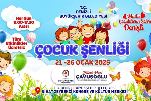 Denizli Büyükşehir Belediyesi, çocukların tatil boyunca gönüllerince eğlenip keyifli bir